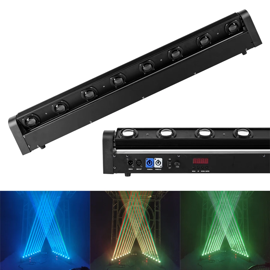 Led 8x12w RGBW Strip Beam 4in1 Moving Head Stage Lighting Suitable For Bar, DJ, Disco, Party, Nightclub, Dance Floor, Wedding 2