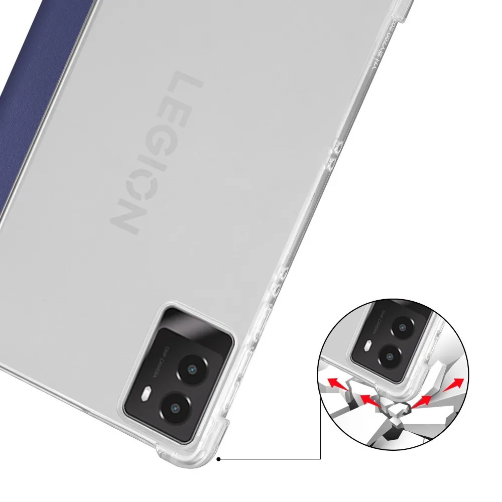 Tri-Fold Soft TPU Back Stand Tablet Case