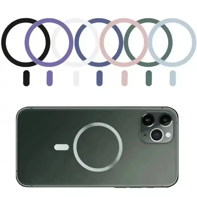 Universal Magnetic Metal Plate Ring for Magsafe Wireless Charger Iron Sheet Sticker Magnet Car Phone Holder Mini Sticker 1