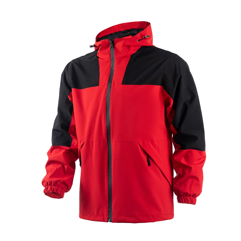New Men's Jacket Outdoor Windproof, Waterproof, Attachable Hat Design Ultra-thin Breathable Windbreaker Simple Men's Jacket