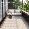 American Terrace Anti-slip Rugs Kitchen Oil-resistant PVC Carpet Waterproof Balcony Large Area Rug Living Room Entrance Door Mat 1