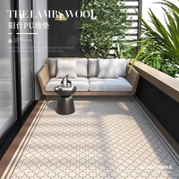 American Terrace Anti-slip Rugs Kitchen Oil-resistant PVC Carpet Waterproof Balcony Large Area Rug Living Room Entrance Door Mat 1