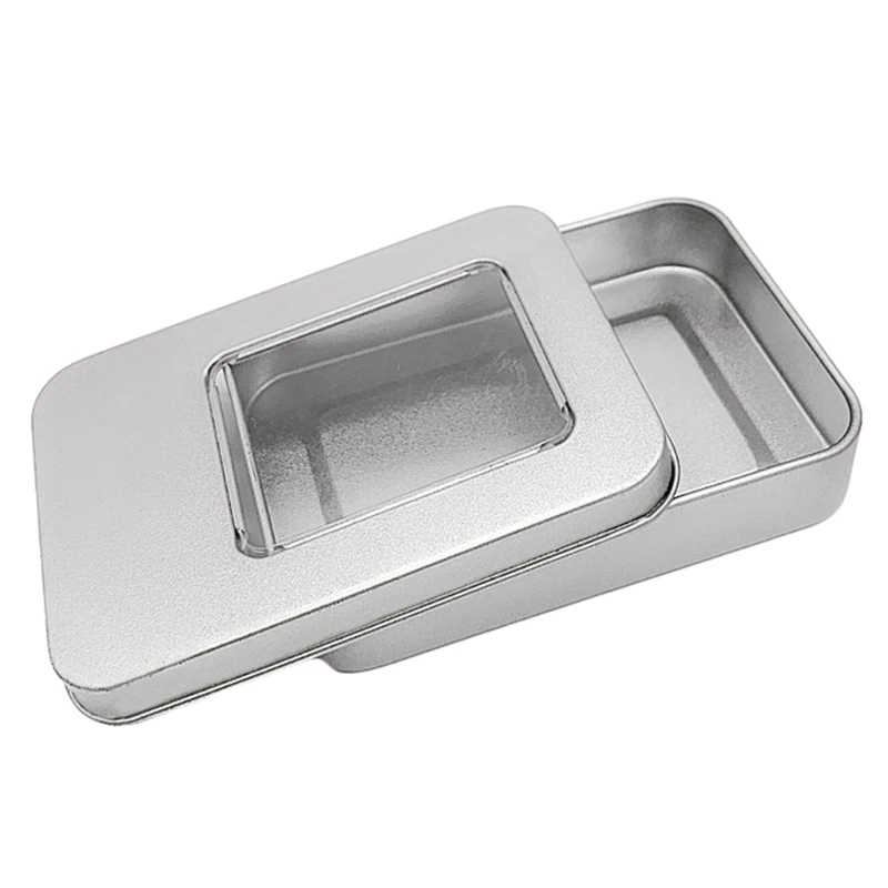 Rectangle Metal Card Box Playing Cards Container Jewelry Storage Case Packing Poker Game Empty Poker Cards Storage Box card storage box