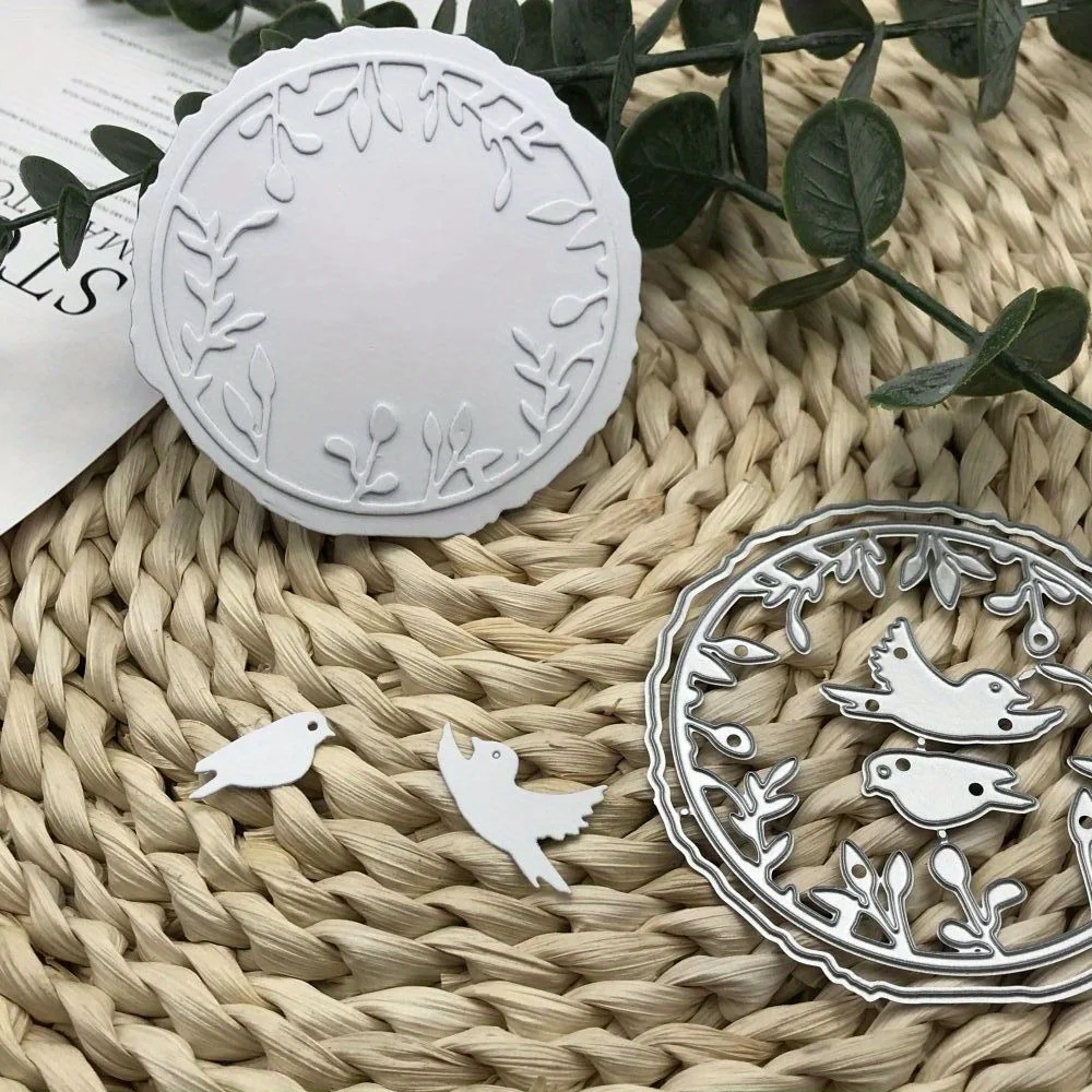 1 stücke Piggy Handwerk metall schneiden stirbt geschnitten sterben form vogel gras ring dekoration Sammelalbum papier handwerk klinge punsch schablonen stirbt