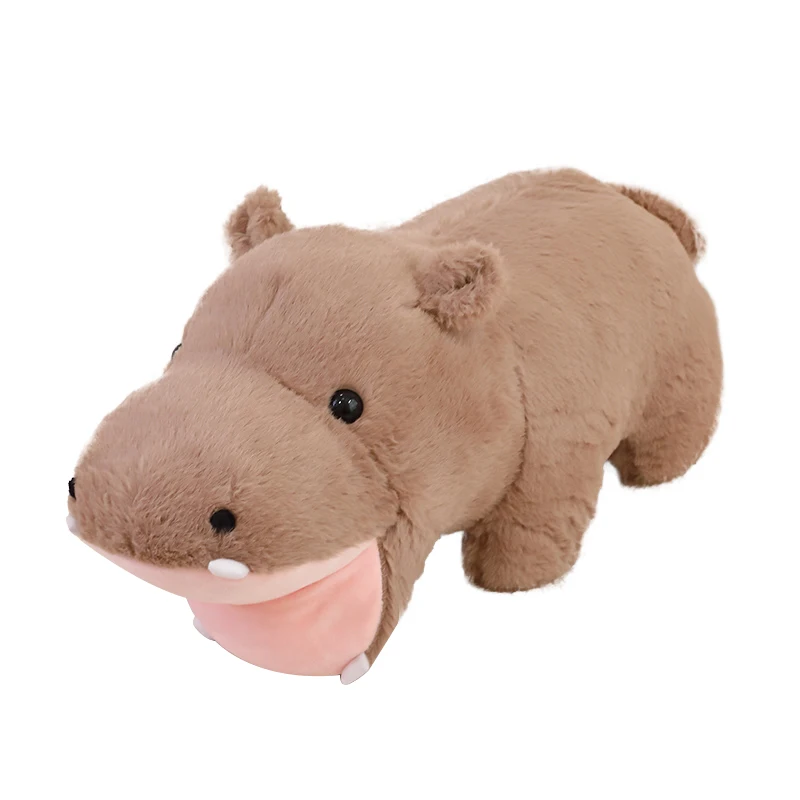 

Simulation Plush Hippo Toy Cute Animals Doll Toys for Boys Lifelike Stuffed Pillow Home Desk Decor Birthday Gift for Girls