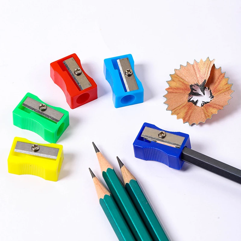 متنوعة الألوان 10 قطعة/الحزمة مبراة بلاستيكية عشوائية مختلطة دليل براية أقلام المدرسة والمكتب القرطاسية طالب صالح ZYF