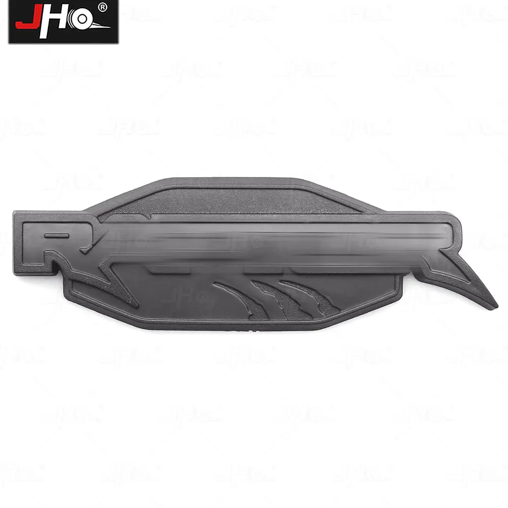 JHO 테일게이트 엠블럼 랩터 로고 배지 커버, 블랙 장식 트림, 포드 브롱코, 브롱코 스포츠 2021 2023 외부 액세서리