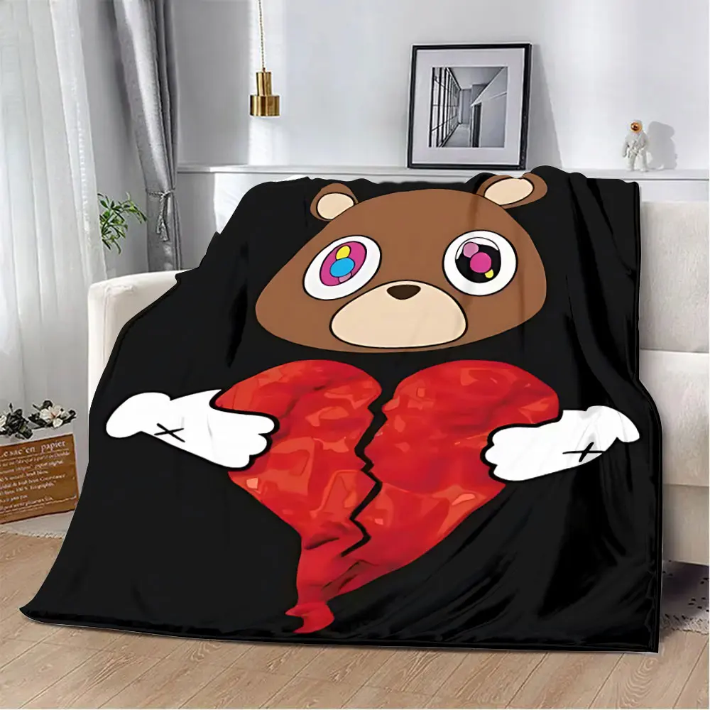 Funny Kanye West Meme Printed Blanket Picnic Blankets Warm Blanket Soft and Comfortable Blanket Home Travel Birthday Gift 3