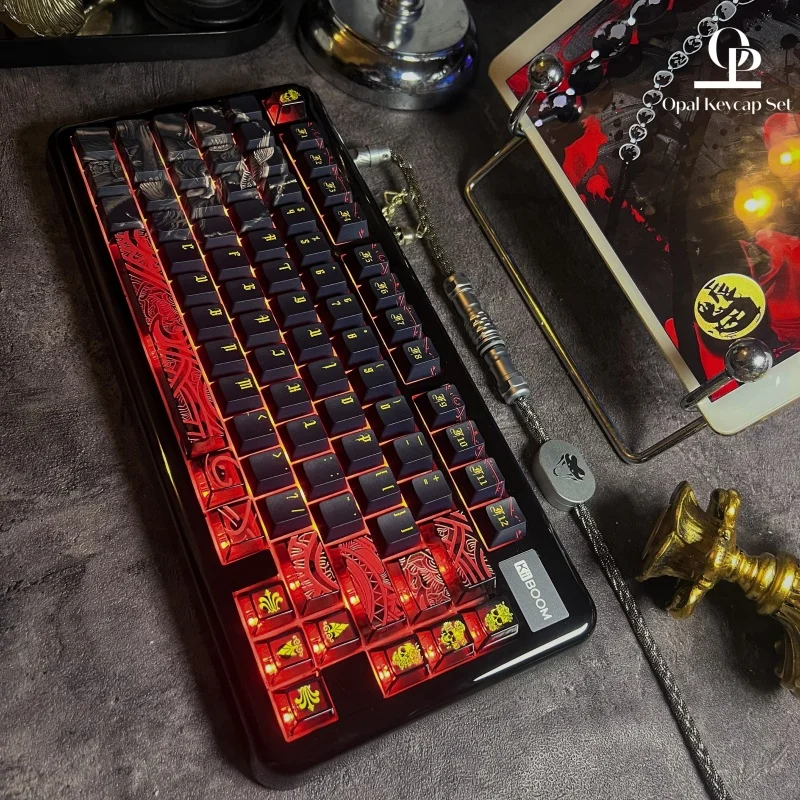 Malenia 캐릭터 키캡 열 승화 Pc 투명 체리 하이 게임 테마 사용자 정의 기계식 키보드 키캡