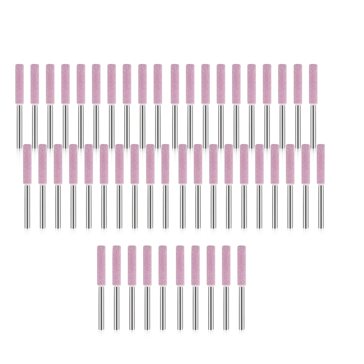 

50 Pieces Burr Grinding Stone File Polishing Grinding Tool Grinding Bits for Chainsaw Sharpener 3/16 Inch/ 4.8 mm