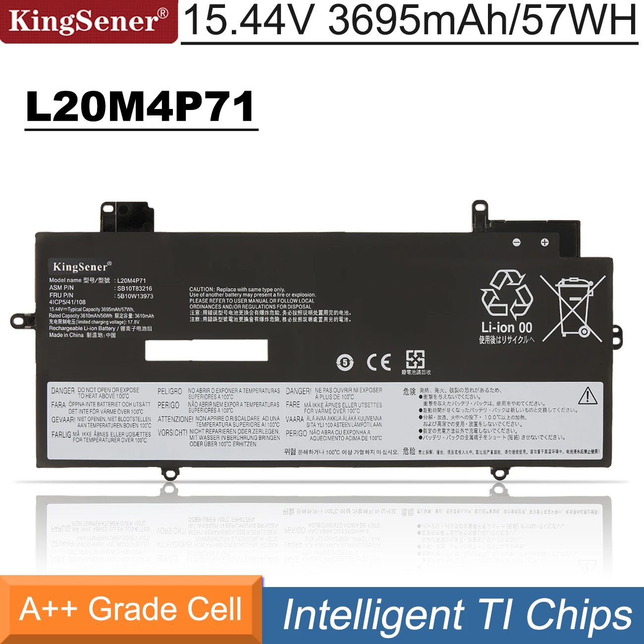 Batteria Per Laptop Kingsener Muslimah Per Lenovo Thinkpad X1 Carbon Gen 9 10 X1 Yoga 6Th 7Th Gen 6 7 Series Muslimah