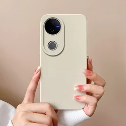 Luxury Ultra - Thin Silicone Anti - Slip Protective Phone Case in Solid Color for Vivo V50 5G (TYW000)