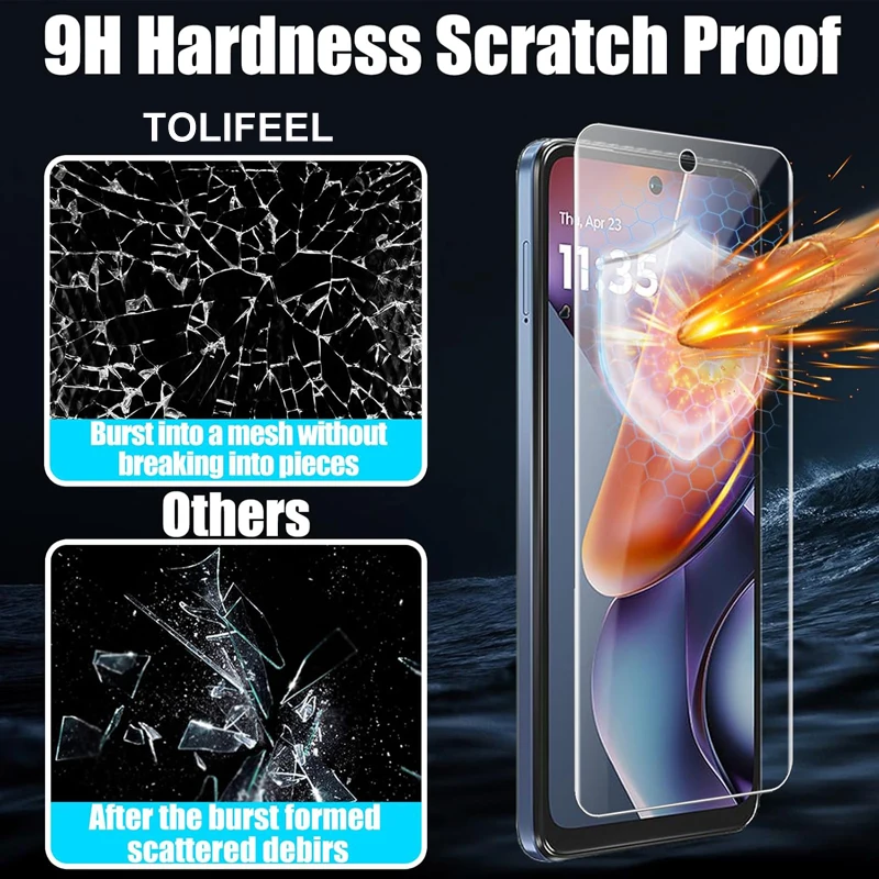 Premium HD Clear Tempered Glass Screen Protector - 4 Pack