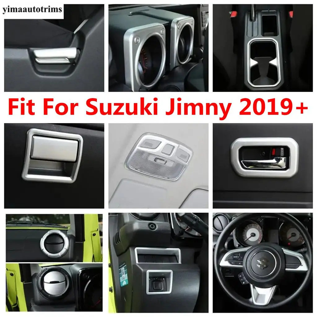 

Glove Box / Steering Wheel / Speaker / Pillar A Frame / Water Cup Cover Trim For Suzuki Jimny 2019 - 2023 Interior Accessories