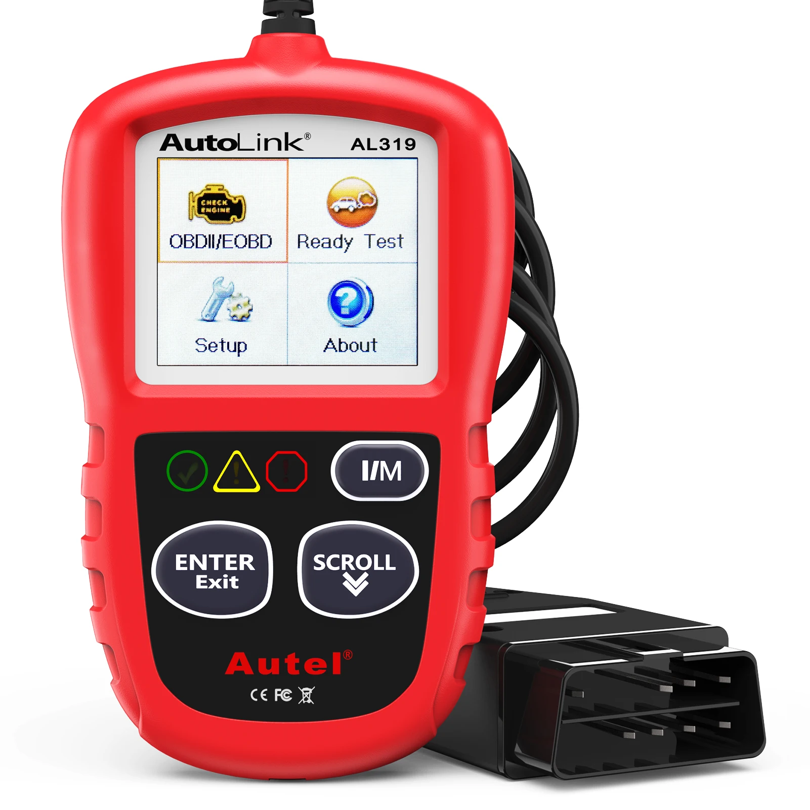 Autel AL319 Code Reader OBD2 Diagnostic Scan Tool One-click I/M Readiness Key for Check Engine Light Turn-off Freeze Frame Data 6