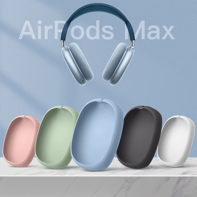 Funda para auriculares AirPods Max, funda de silicona transparente