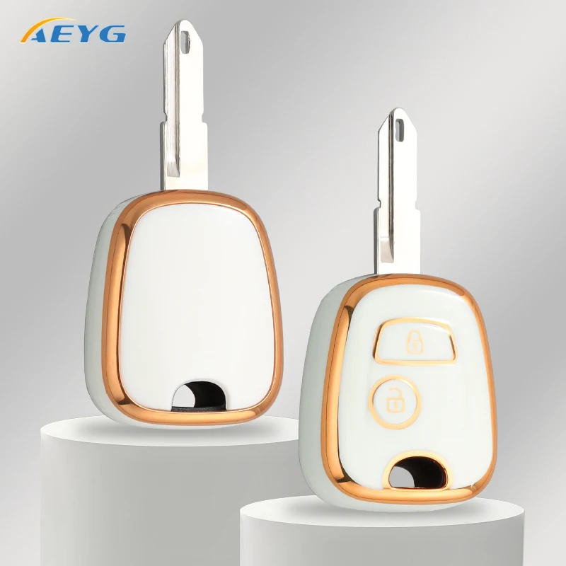

TPU Car Flip Key Case Cover Shell Fob For Peugeot 106 107 206 207 306 307 406 407 For Citroen C1 C2 C3 C4 Protector Accessories