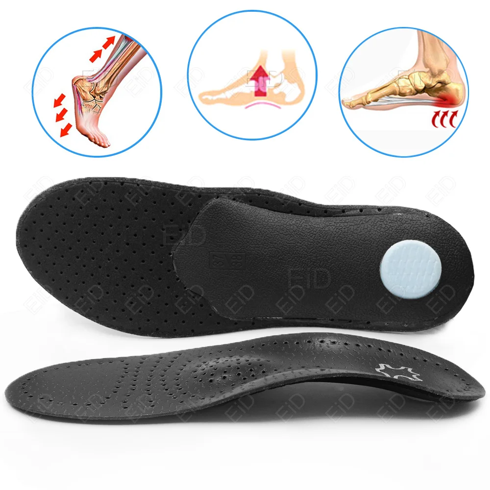 EiD Orthopedic Insoles Orthotics Flat Foot Health Sole Pad For Shoes Insert Arch Support Pad For Plantar fasciitis O/X Leg pads