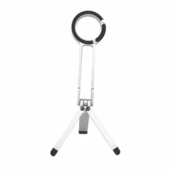 Foldable Magnetic Phone Holder Stand and Tripod Mount (Silver)