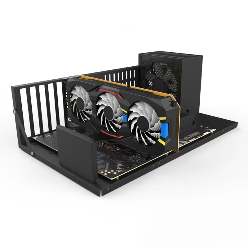 Suporte Mainboard Atx Versão Mais Espessa Chassis Aberto Estúdio Quadros Titular Chassis de Dissipação de Calor Forte Firme Quadro - Imagem 3