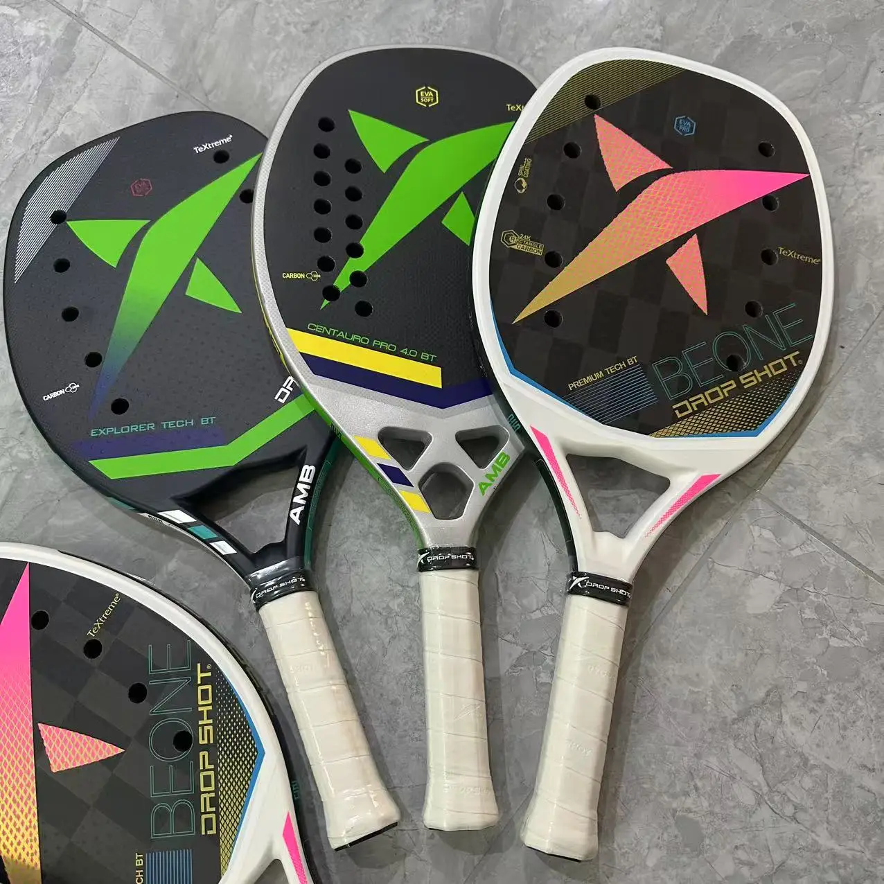 Tennis Racket Beach 3K Full Carbon Fiber Rough Surface Interlayer EVA Foam