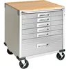 Seville Classics UltraHD Heavy Duty Rolling Cabinet Workbench Table w/Solid Wood Top Workstation for Garage, Office, Workshop 2