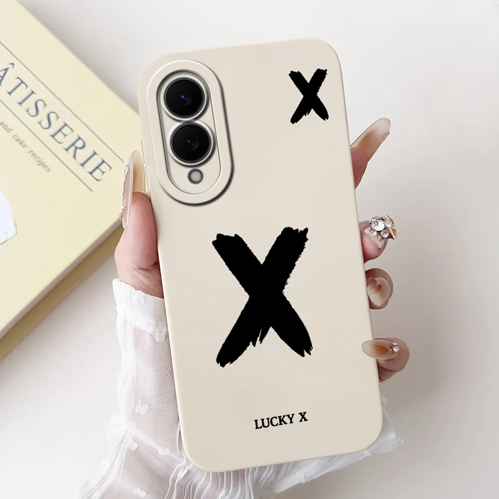 Luxury Crown & Floral Painted Silicone Phone Case - Simple Fashion Letters Design