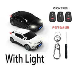 Premium Car Key Cover Keychain Accessories for Enhanced Protection and Style (CHR With Light)