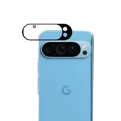 Enhanced 3D Camera Lens Cover Case with Tempered Glass Protector & Ring Film (For Pixel 9)