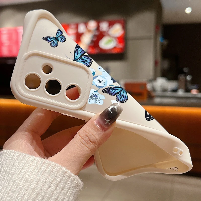 Blue Butterfly TPU Phone Case - Elegant and Durable Protective Cover