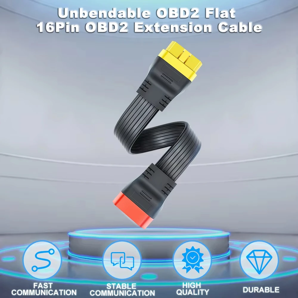OBDII Extension Cable 16 Pin Male to Female 36CM Thinkdiag Easydiag BD2 Connector ELM327 OBD2 Diagnostic Cable