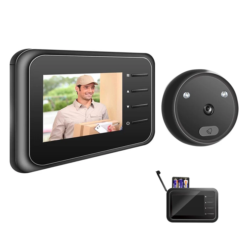 2.4 Inch Peephole Doorbell Camera 120° Peephole Viewer Cat Eye Door