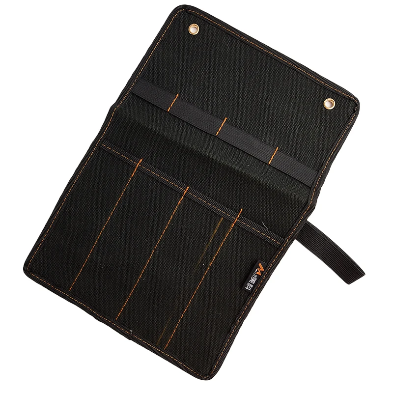 4포켓 치즐 휴대용 케이스 캔버스 포켓 공구 롤 홀더 렌치 파우치 오거나이저 방수 천 렌치 롤 오거나이저