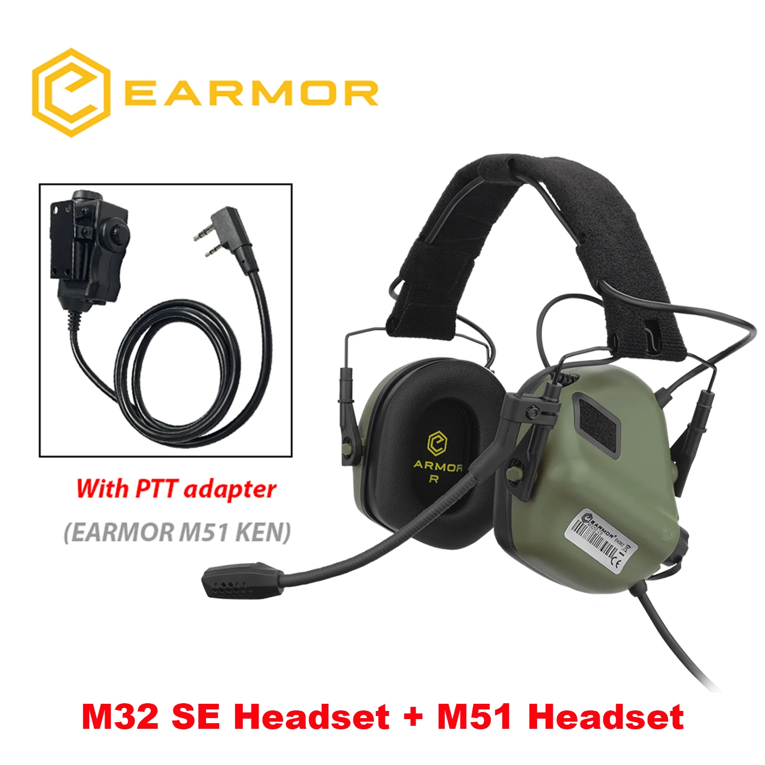 EARMOR M32 MOD4 Shooting Earmuffs Tactical Noise Reduction Headset
