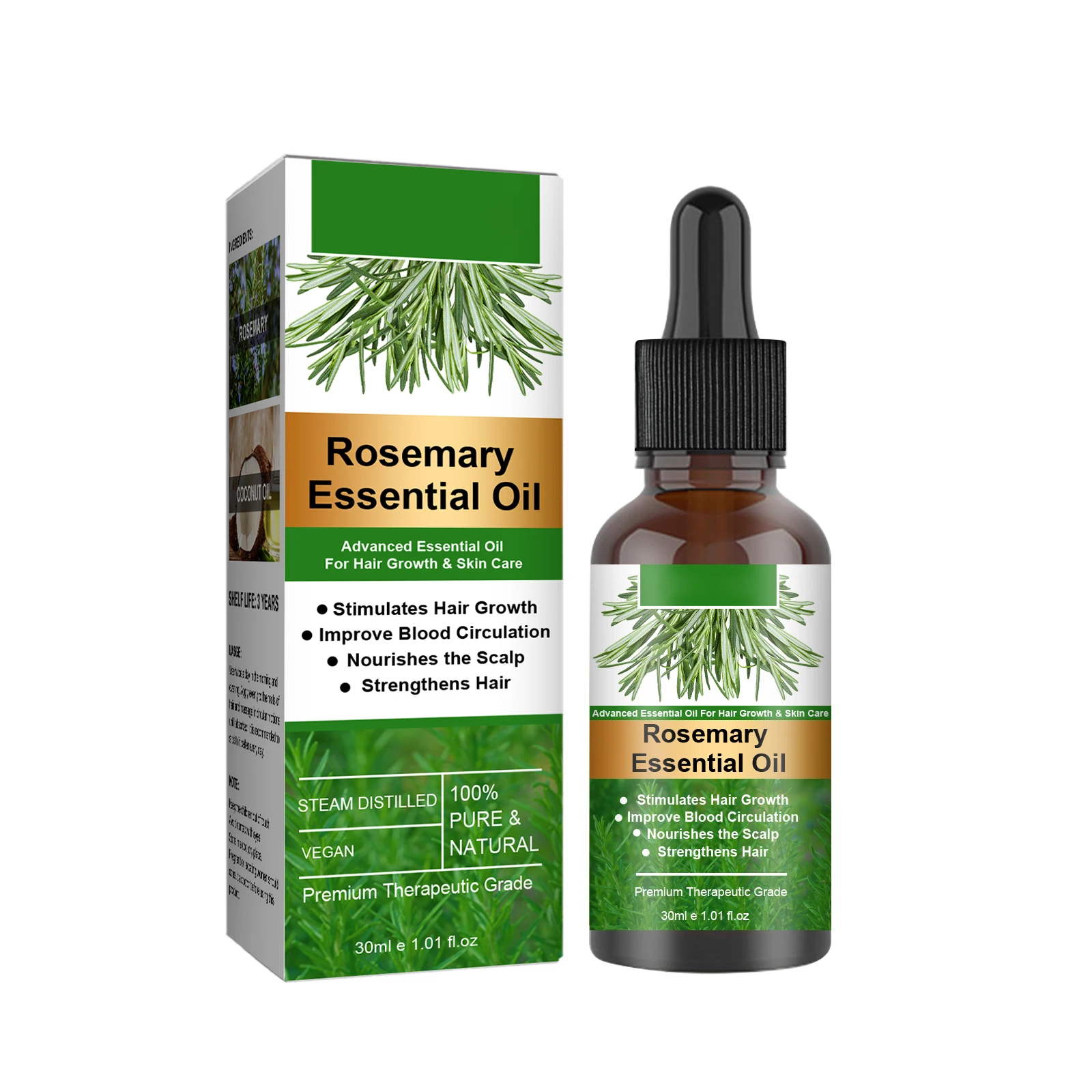 1 Set 30ml Rosemary Hair Tonic Stimulates Essential Oil For Anti Hair