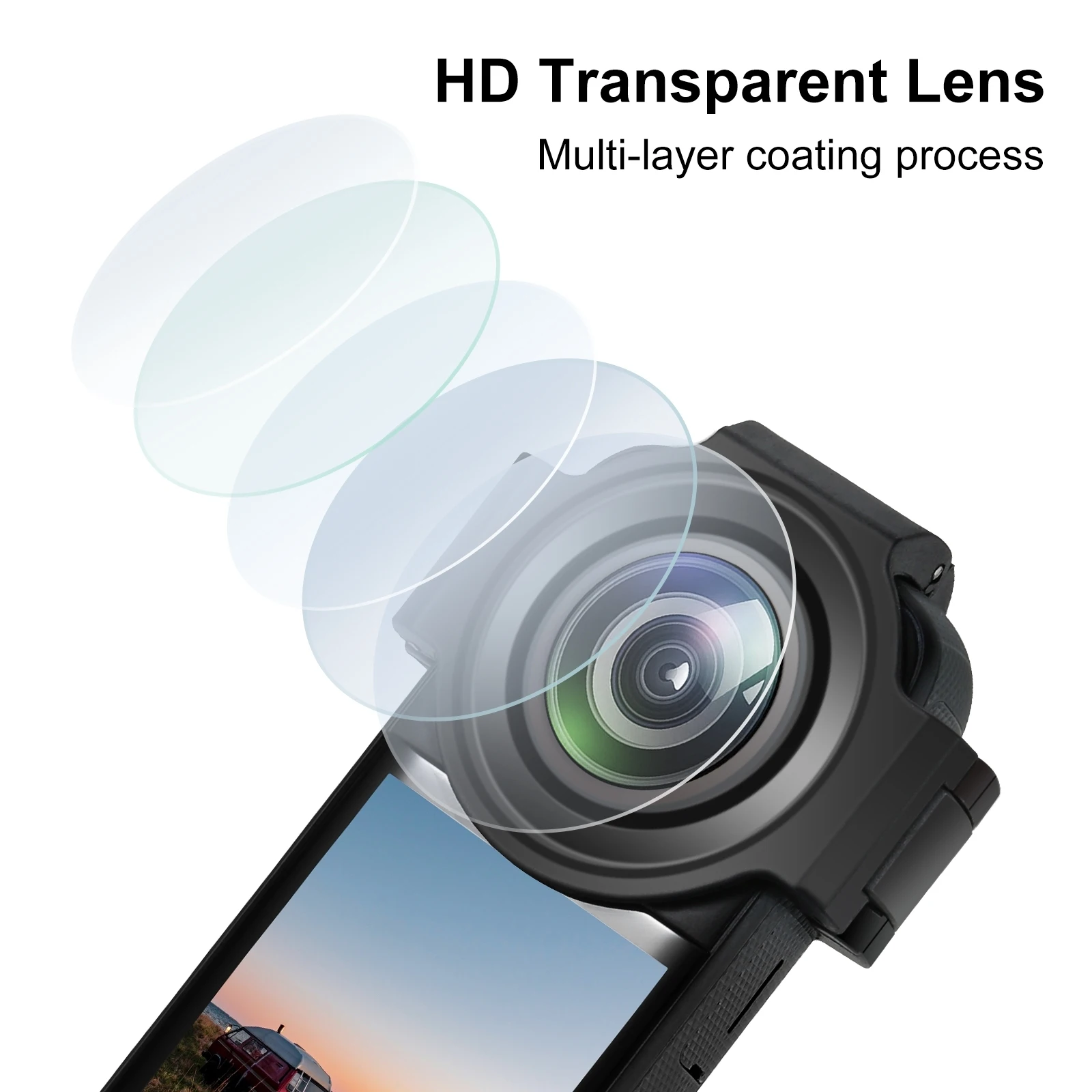 PULUZ Upgrade Optical Glass Lens Guard For Insta360 X3 Anti-scratch Anti-drop Camera Lens Protective Cover Lens Cap Accessories