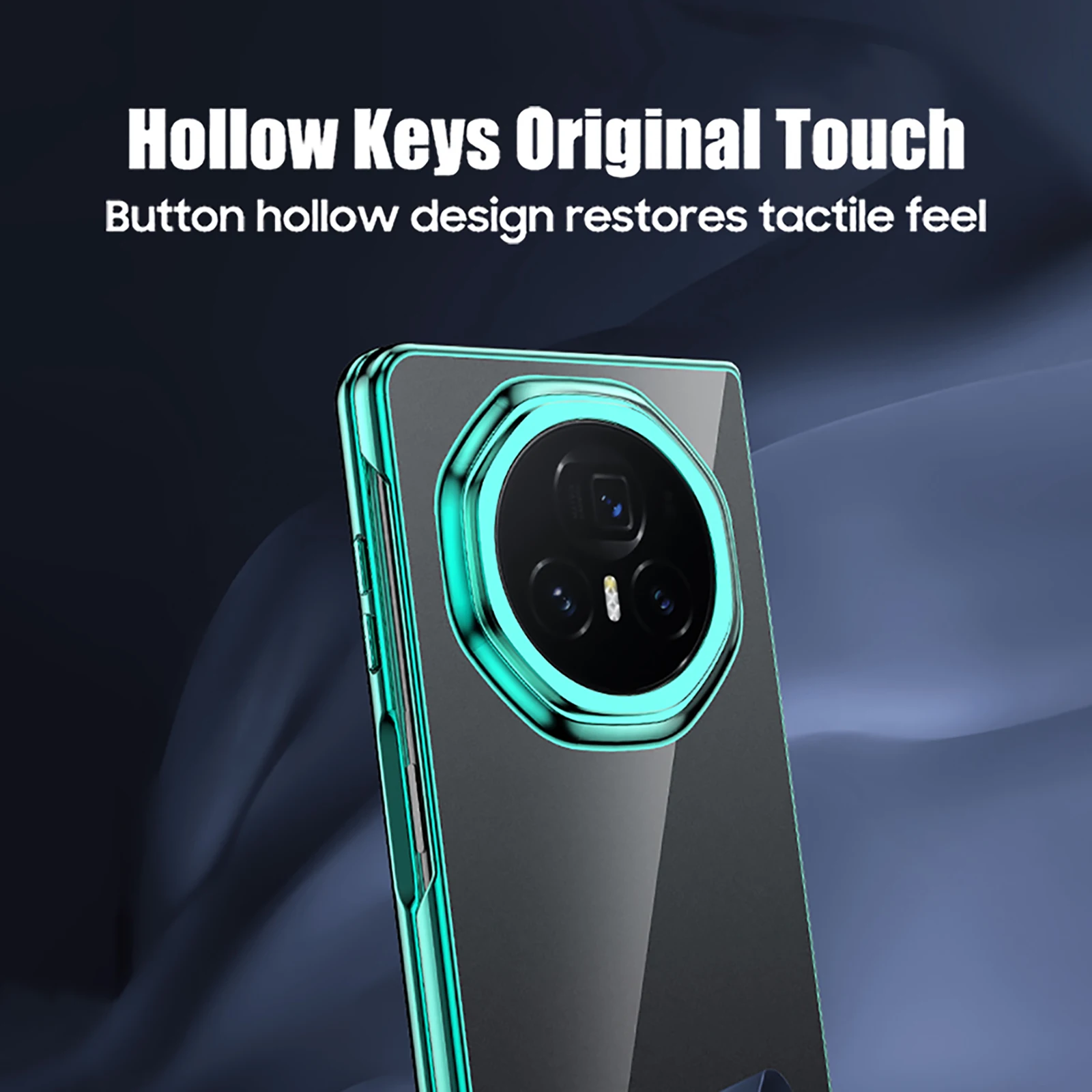 Luxury Electroplated PC Transparent Phone Case - Shockproof Protective Cover