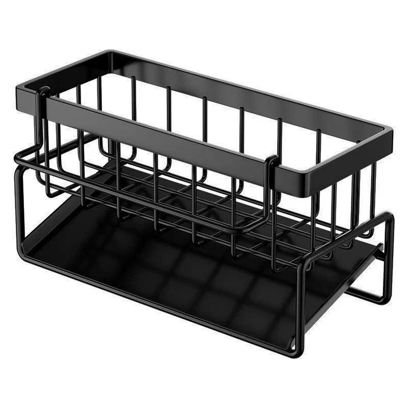 ABS Plastic Drain Rack Kitchen Sink Storage Rack Rag Dish Storage Narrow Edge Sponge Storage Rack Convenient Household Storage_voghion.com