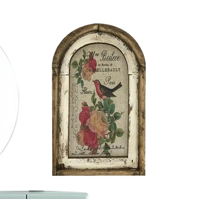 

Farmhouse Flower Pictures Floral Artwork Wall Decor Bohemia Butterfly And Wood Pictures For Living Room Bedroom Window