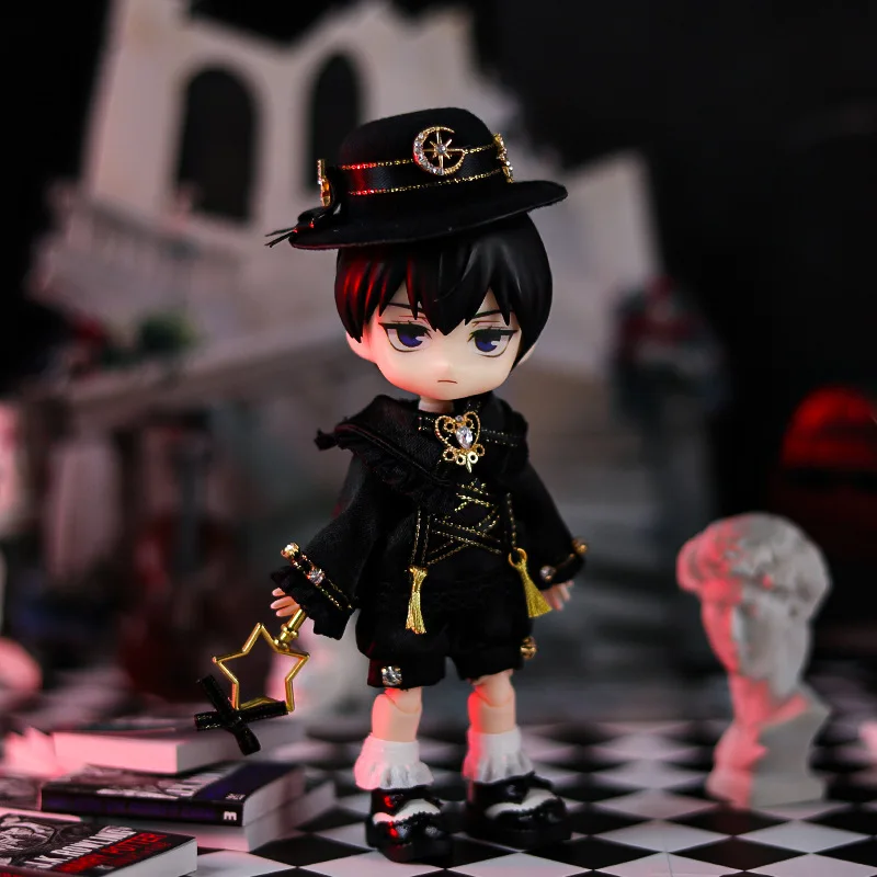 Ob11 Doll Gemini Set Black And White European Style Small Dress Doll Dinner Jackets Clothes For Ymy Dod Doll Body 4
