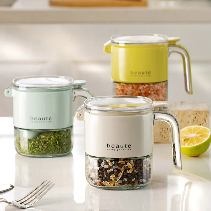 Seasoning Jar Light Luxury Push-type Sealed Cross-border Moisture-proof MSG Large-capacity