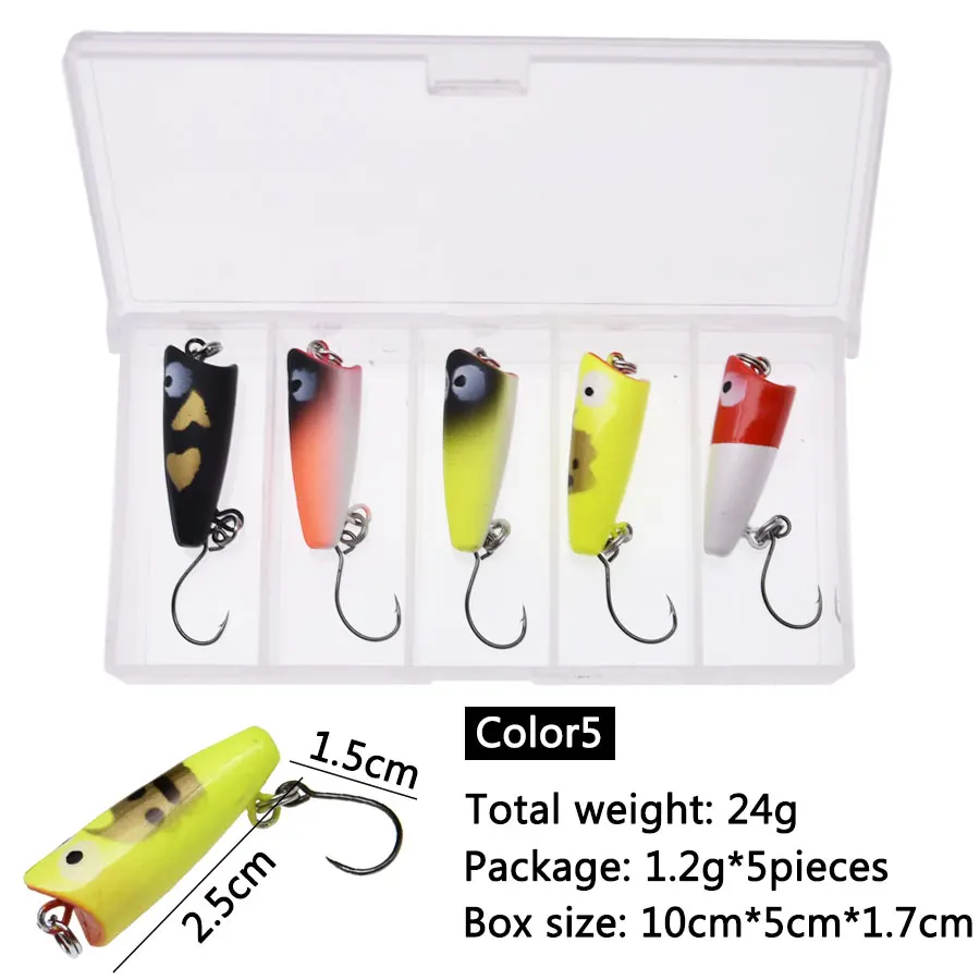 JYJ 1 Box kleiner harter Angelköder aus ABS-Kunststoff, Köderoberfläche, Elritze, sinkender Köder, Wobbler für Barsch, Barsch, Brassen, Angelgerät – Detail 6