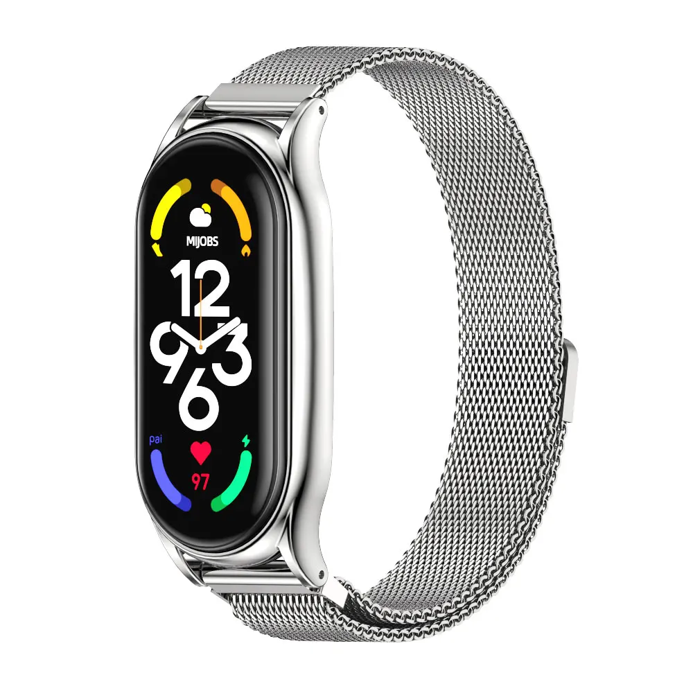 Elegant Stainless Steel Metal Strap Bracelet