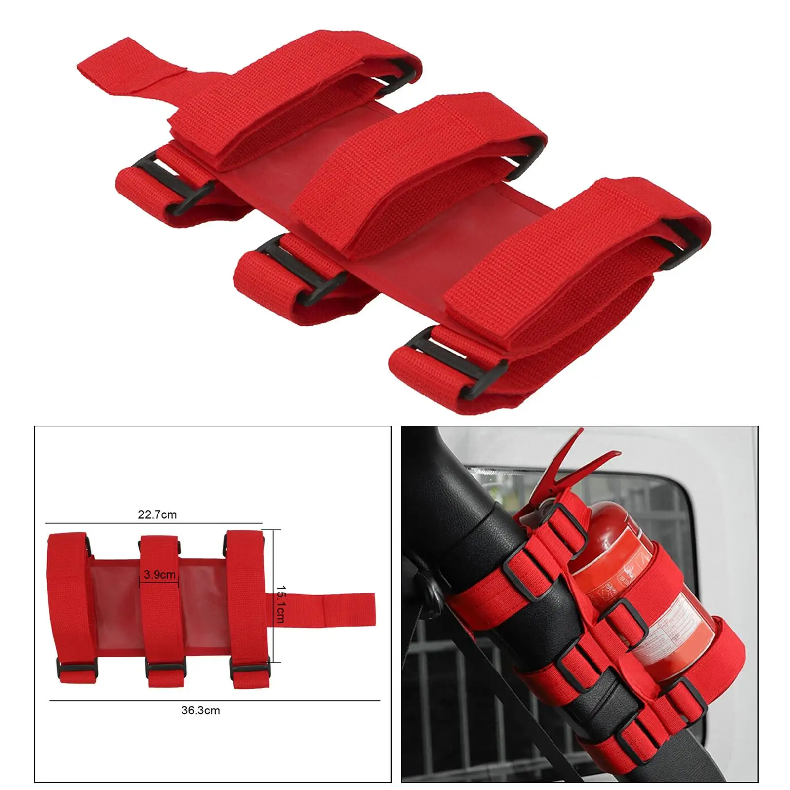 Adjustable Fire Extinguisher Holder Mount Strap Fit for UTV