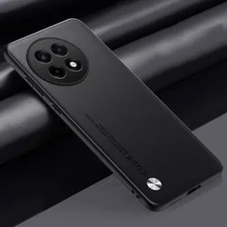 Premium Matte Leather Shockproof Case with Camera Protection for OnePlus ACE 3Pro (Black)