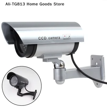 [TG813] Shaped Waterproof Security CCTV Surveillance Camera For Home Outdoor Indoor Fake Dummy Camera With Flashing Red LED 1