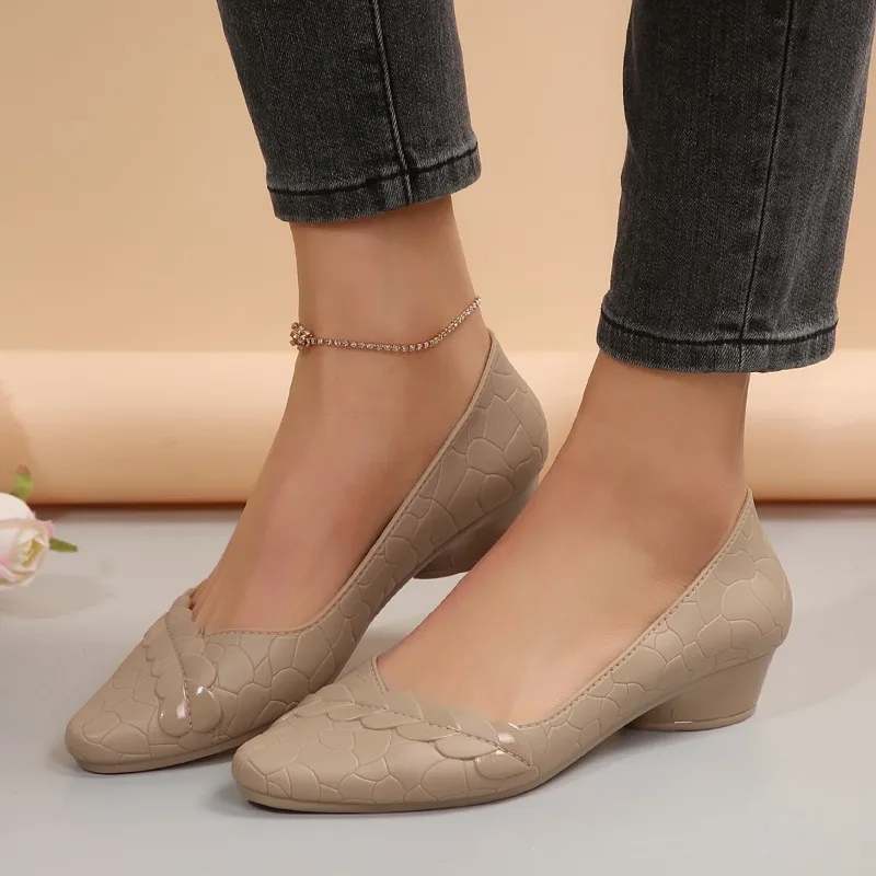 Summer Tide Outside Wearing Soft Only Sharp Comfortable Thick Heel Slippers for New Woman 6
