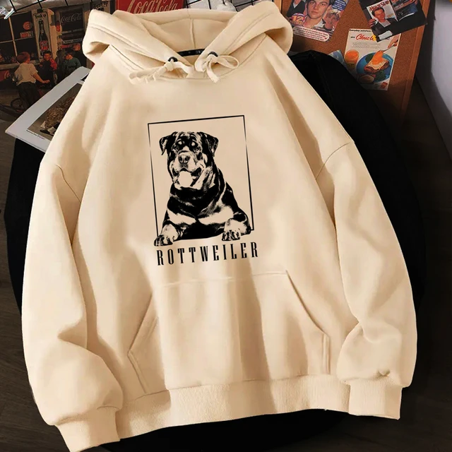 rottweiler hoodies women 90s Korean style Fleece sweat y2k sweater female  Winter sweatshirts