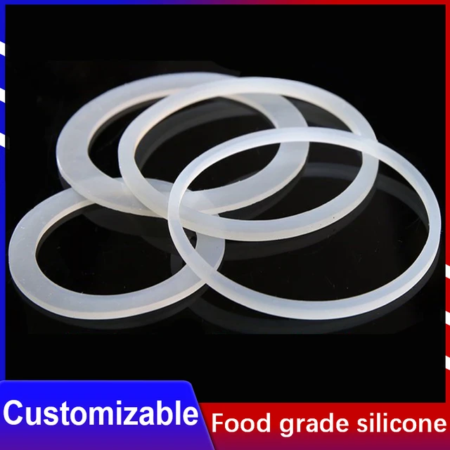 XINHUADSH 4Pcs Sealing Ring Food Grade Elastic BPA Free Silicone