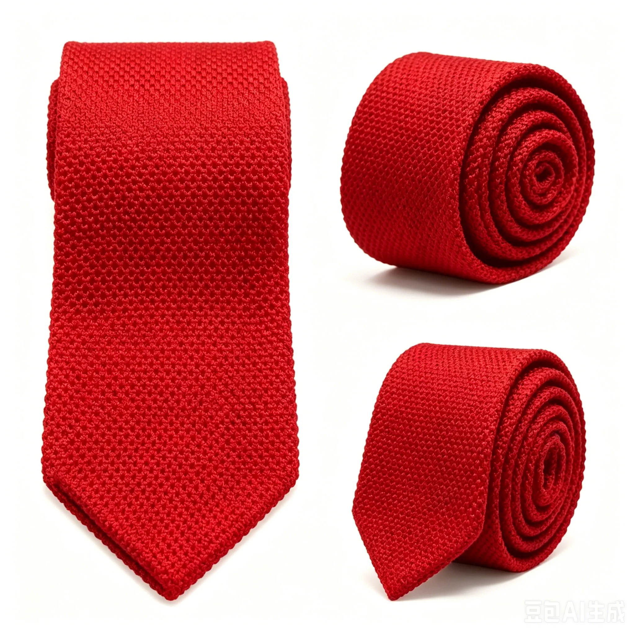 Men's Solid Color Knitted Tie New Style Fashion 8cm Knitted Tie Pure Cotton Men's Tie Business Wedding Tie Accessories Gift